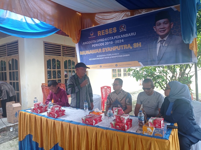Anggota DPRD Kota Pekanbaru dari Partai NasDem, Laksanakan Reses di Kecamatan Bukitraya