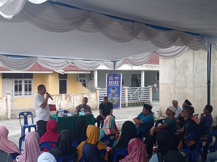 Sigit Yuwono Anggota DPRD Kota Pekanbaru dari Fraksi Demokrat Jemput aspirasi Masyarat lewat Reses