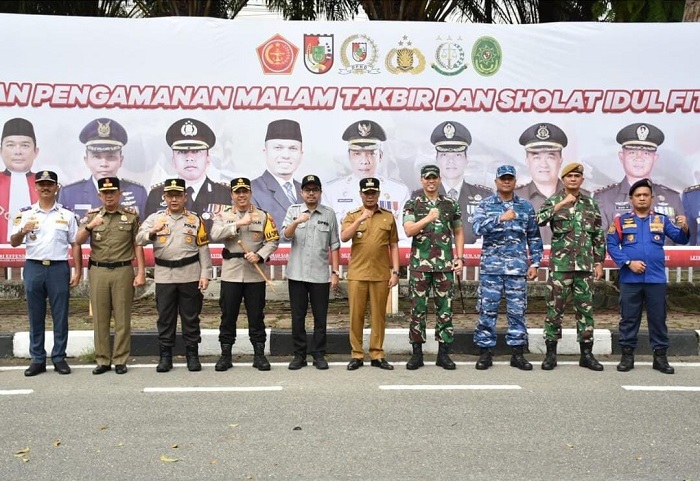 Wakil Ketua DPRD Pekanbaru Ginda Burnama Hadiri Apel Pengamanan Malam Takbiran